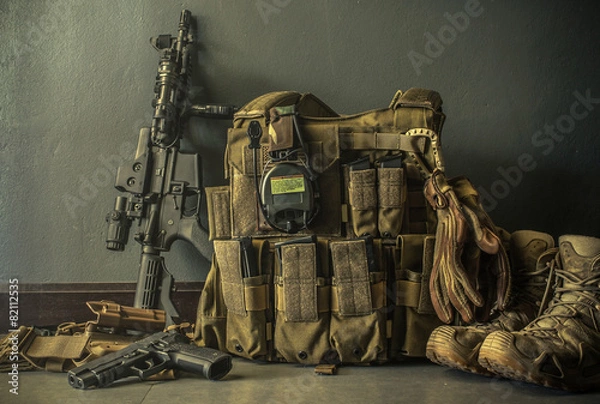 Fototapeta wojownik sprzętu