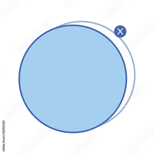 Fototapeta text box circle frame
