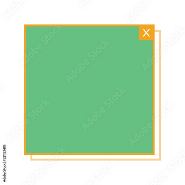 Fototapeta text box square frame
