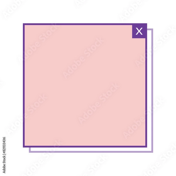 Fototapeta text box square frame
