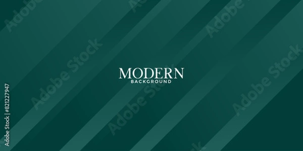 Obraz Dark green abstract background with vertical rectangular shapes. Vector illustration for graphic design