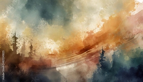 Fototapeta colorfull background with texture and distressed vintage grunge and watercolor paint stains in elegant, wallpaper