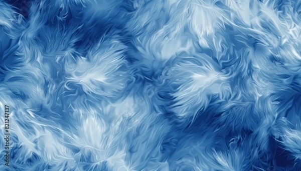 Fototapeta Soft and Fluffy Blue Fur Background