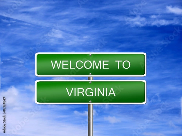 Obraz Virginia State Welcome Sign