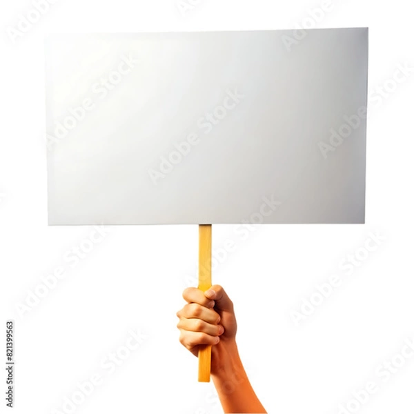 Fototapeta Blank whiteboard standing