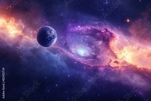 Fototapeta Explore celestial and space exploration themes for captivating wallpapers or background images