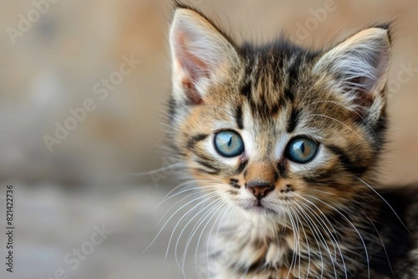 Fototapeta Showcase adorable cute cat portraits for charming wallpapers or background images