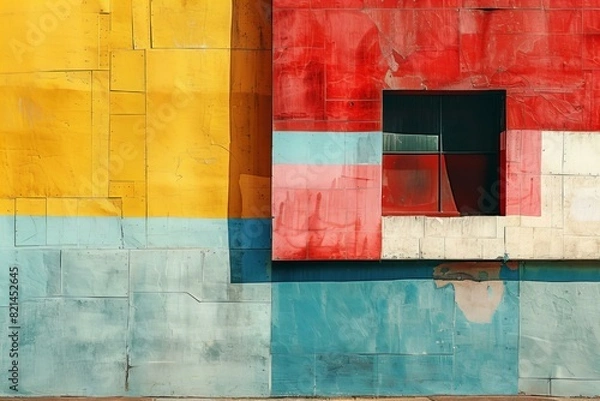 Fototapeta Colorful Abstract Urban Wall