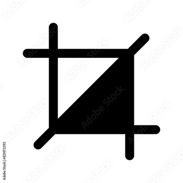Obraz Crop Icon Vector Symbol Design Illustration