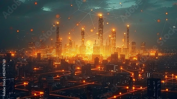 Obraz Industrial technology background