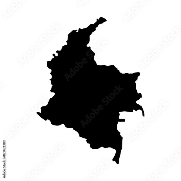 Fototapeta Colombia map