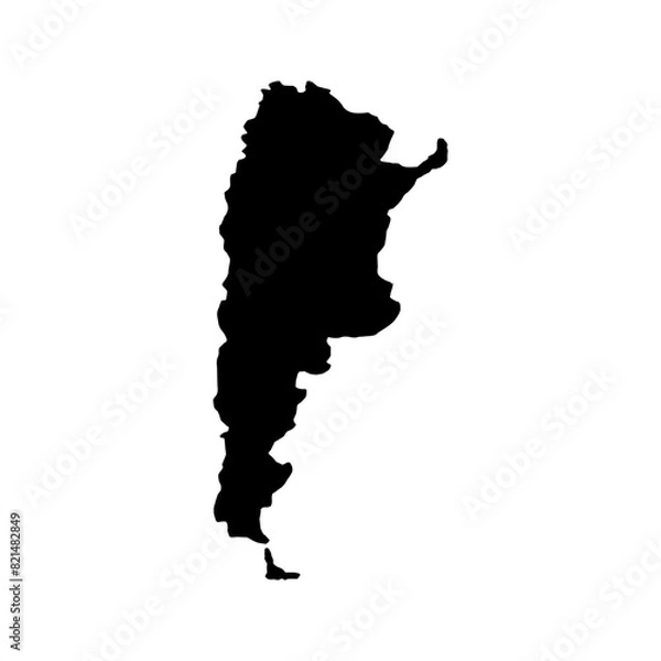Fototapeta Argentina map