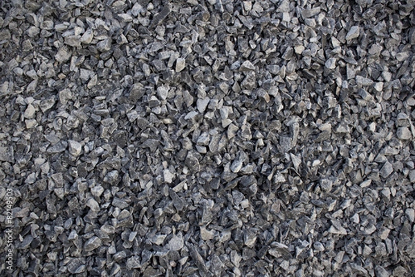 Obraz Abstract Dark Grey Gravel Texture, Background