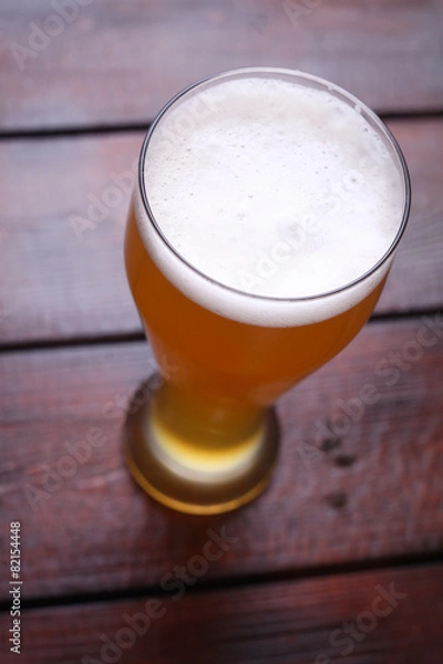Fototapeta Glass of wheat beer