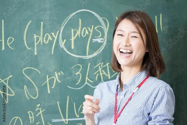 Obraz 教師(黒板バック)