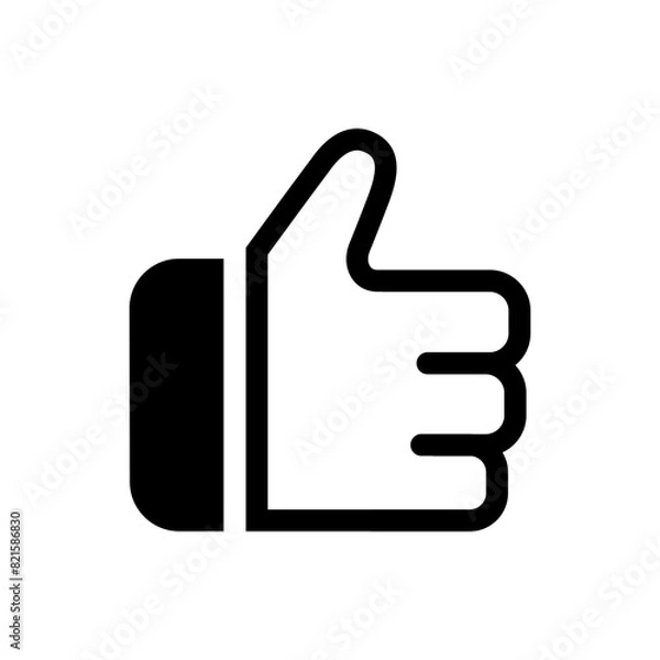 Fototapeta Like icon vector design illustration