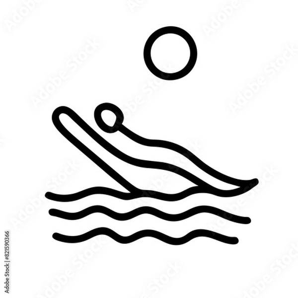 Fototapeta Summer Icon Outline