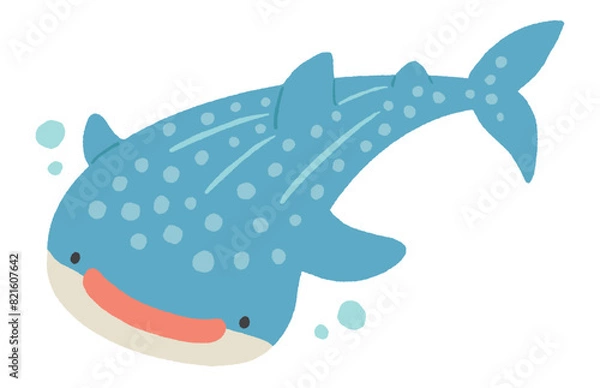 Obraz ジンベエザメのイラスト