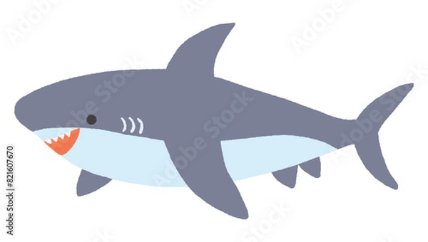 Obraz サメのイラスト