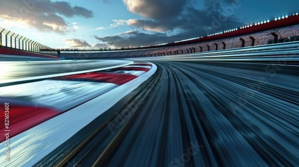 Fototapeta race track background