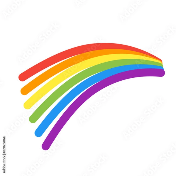 Fototapeta rainbow logo line icon