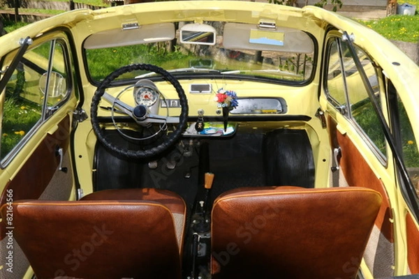 Fototapeta retro cabrio