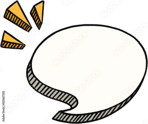 Fototapeta empty speech bubble