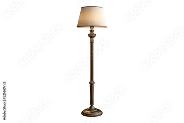 Obraz Floor lamp isolated on transparent background