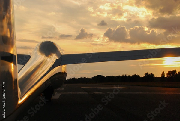 Obraz Po locie szybowcem