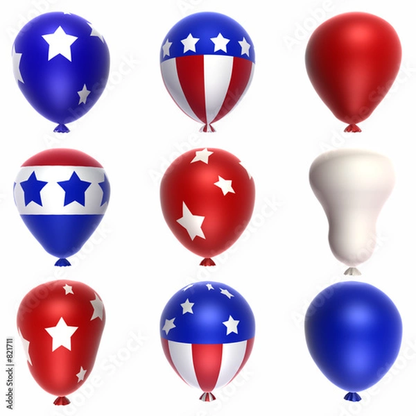 Obraz patriotic balloons