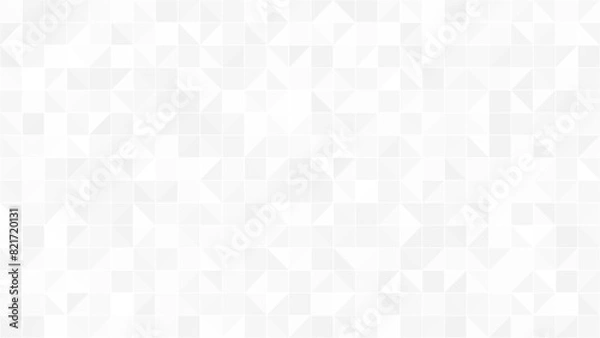 Fototapeta Abstract retro pattern of geometric shapes. White mosaic backdrop. Geometric hipster triangular background, vector