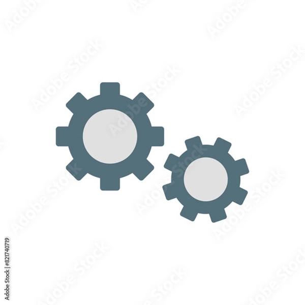 Fototapeta Settings  Flat icon