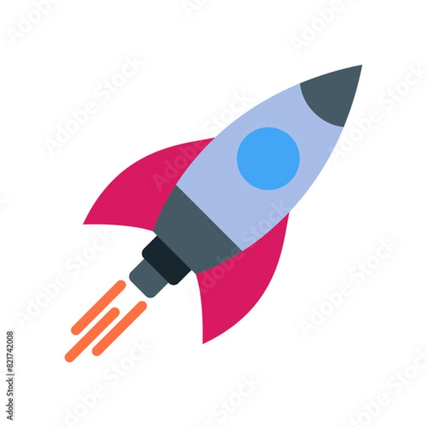 Obraz Rocket  Flat icon