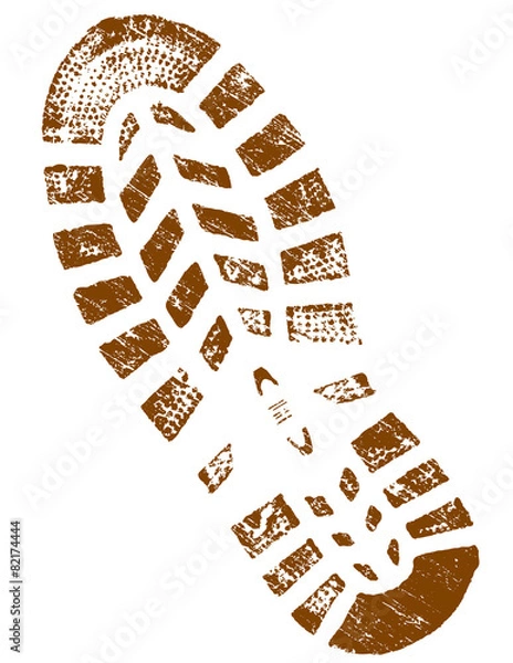 Obraz Dirty Brown ShoePrint