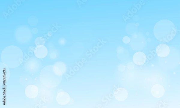 Obraz Blur bokeh light effect on blue background