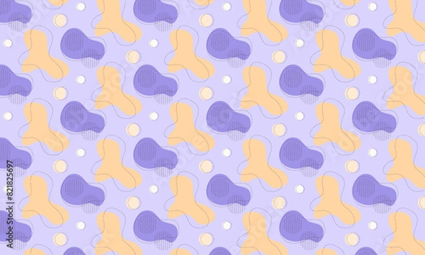 Fototapeta Flat abstract doodle pattern design background
