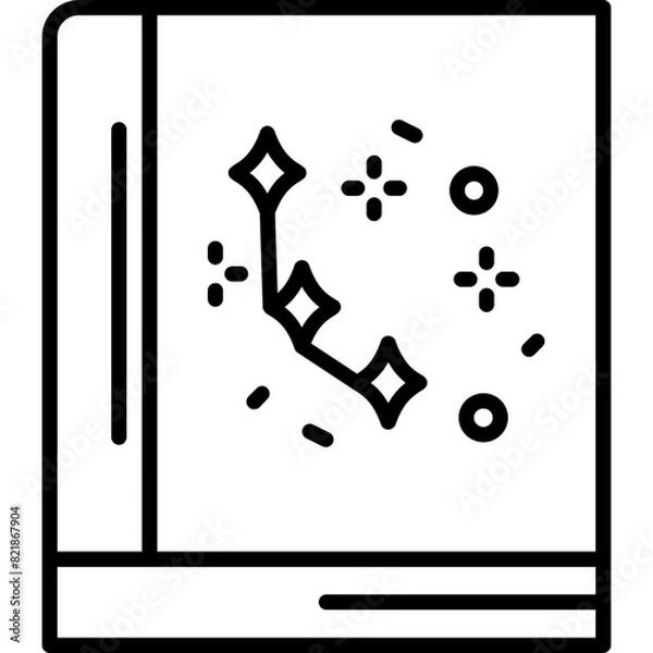 Fototapeta Sky Map Book Icon