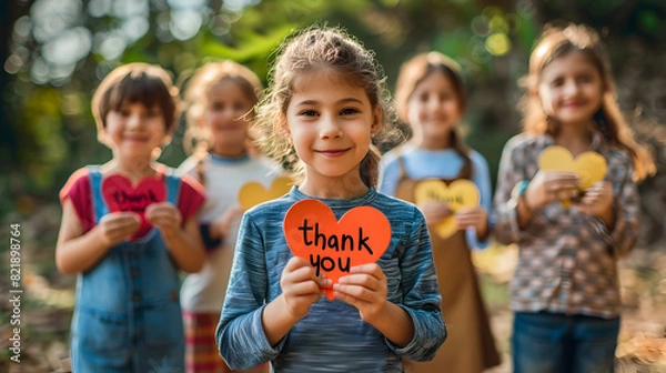 Obraz children with heart