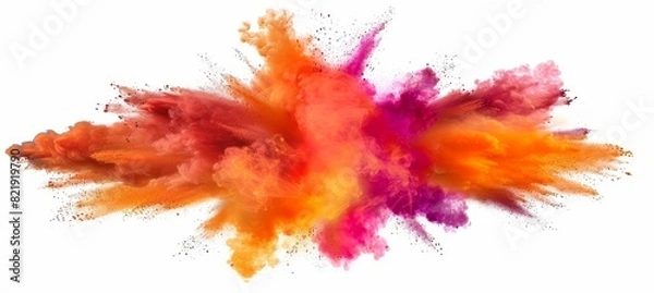 Fototapeta Vibrant paint burst inspires monthly art gathering for creative inspiration and artistic expression
