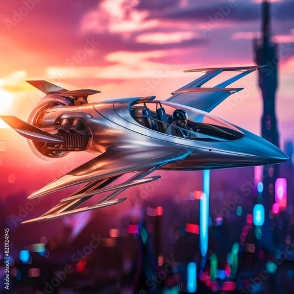 Obraz future technology designing Aircraft