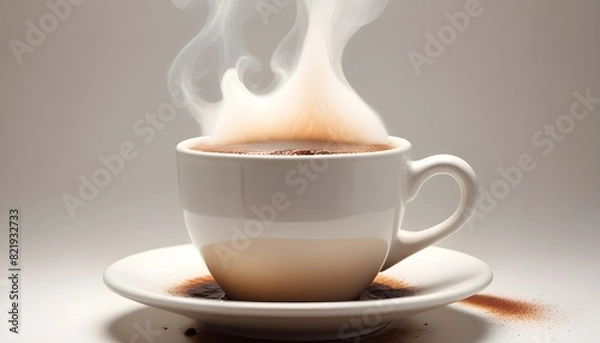 Fototapeta Turkish Coffee on a white background