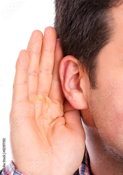 Fototapeta Ear listening