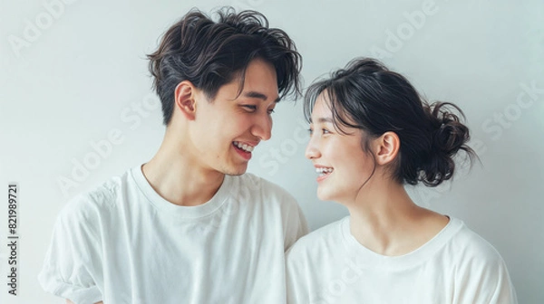 Obraz 日本人の若いカップル