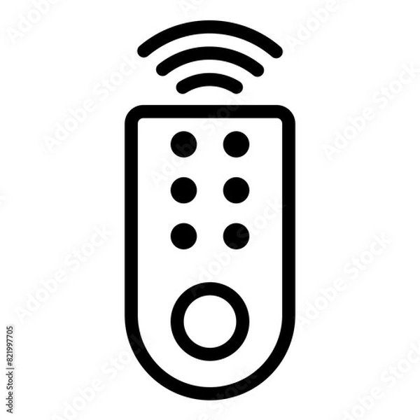 Obraz Remote Control Icon in Line Style