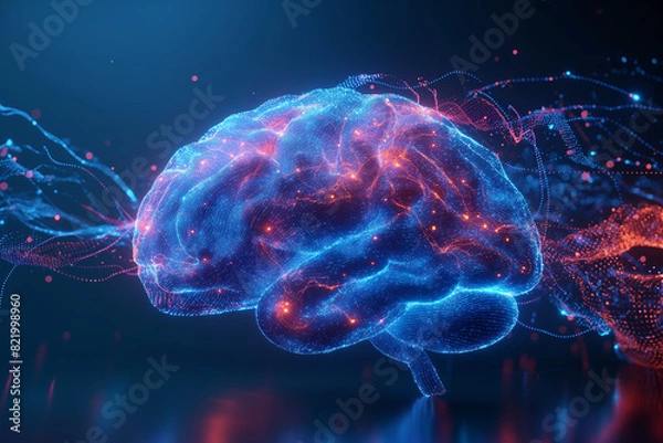 Obraz 3d brain technology