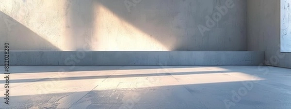 Fototapeta A minimalist composition with a single, bold line dividing a white space into contrasting sections, leaving room for interpretation.