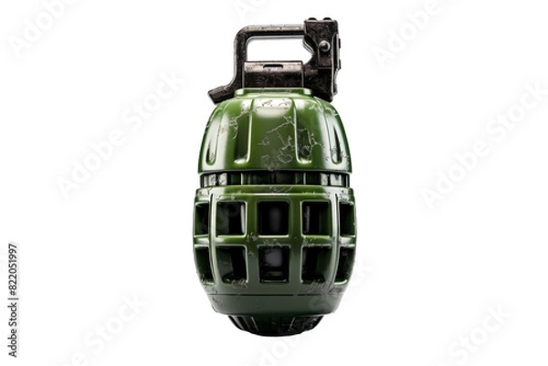 Fototapeta Enigmatic Emergence: A Vivid Green Spark on a Blank Canvas on a Clear PNG or White Background.