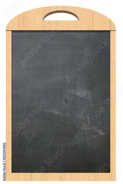 Fototapeta lavagna con cornice in legno con fondo trasparente i solato