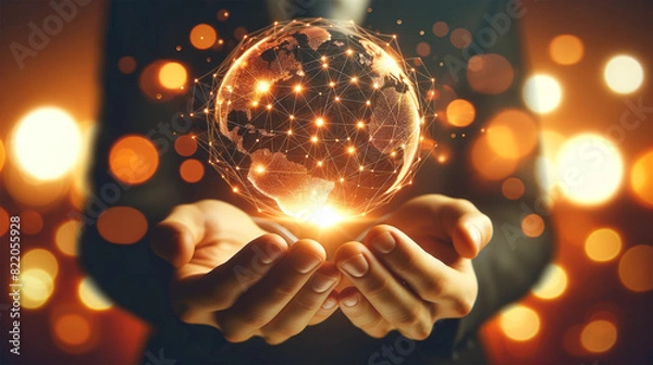 Obraz hand holding a bulb