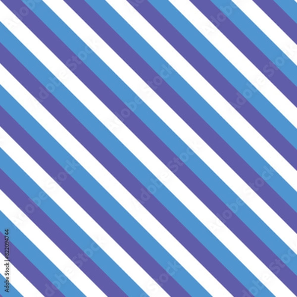 Obraz 斜めストライプ　背景　テクスチャ　青
